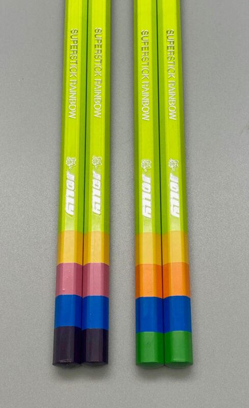 JOLLY Superstick Neon matite colorate, per bambini e infrangibili, non tossico, miniera extra spessa, 8 penne in astuccio di cartone, colori vivaci e ricchi, adatto ai bambini