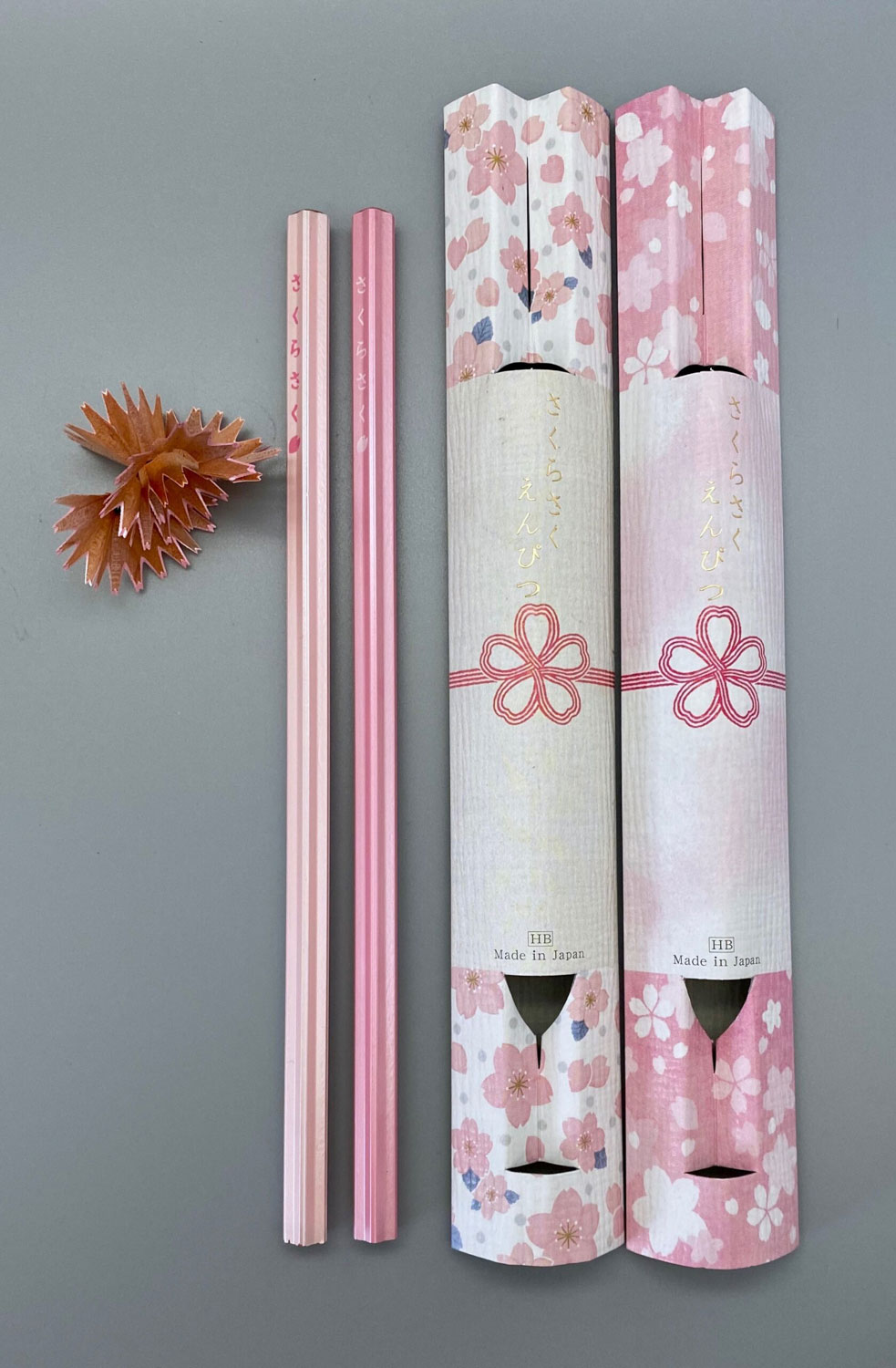 The Cherry Blossom pencil was born out of a design competition by Sun Star Stationary Company in Japan and took about a year and a half to bring to life.  The pencil shavings are designed to look like cherry blossom petals and the pencils come in a beautiful gift pack. Founded in 1952, Sun Star produce a variety of stationery items in Japan. Made in Japan.