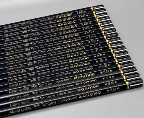 Tombow Mono 100 Bleistift – Härtegrad H, Mit Extrafeiner, Dunkler Graphitmine Für Zeichnen & Schreiben