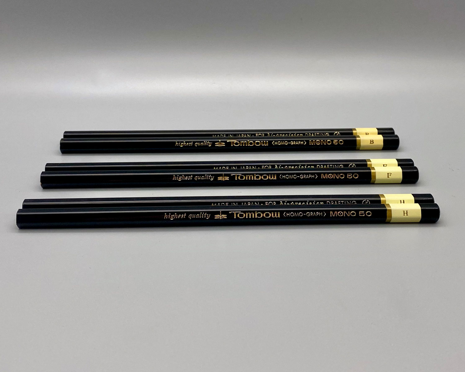 Tombow Vintage Mono 50 Black Pencils - Pencilly Australia