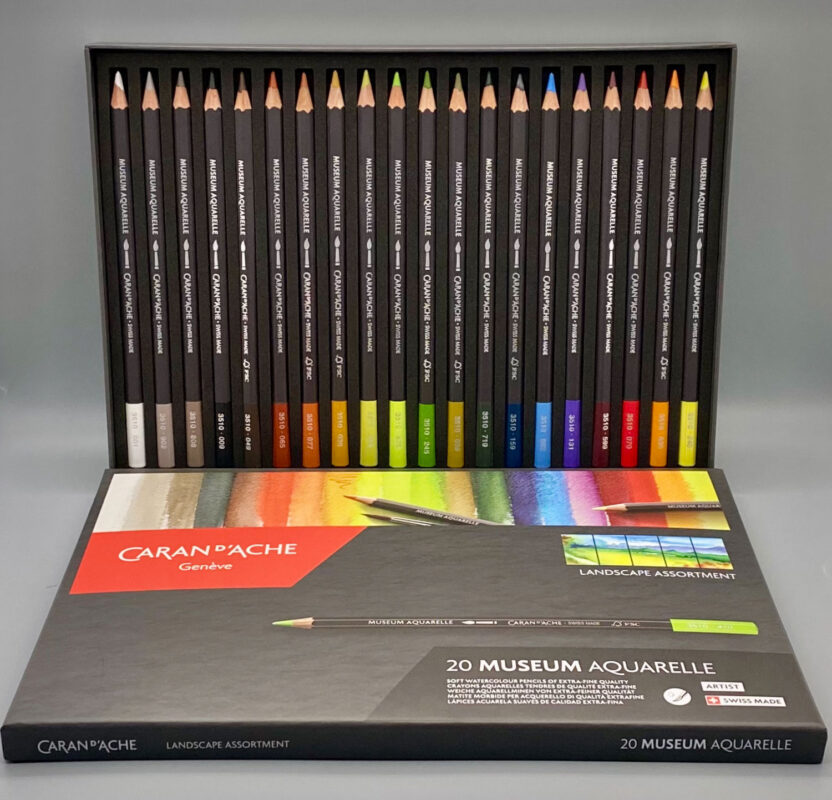 Caran d'Ache Museum Aquarelle Landscape - Set of 20 - Pencilly Australia