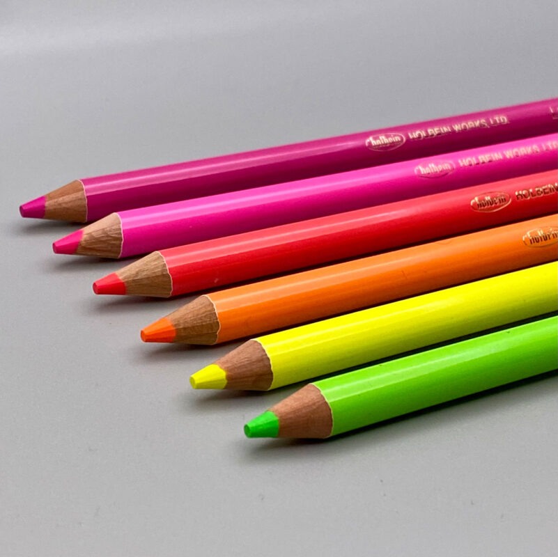 Holbein Single Colour Pencils - Luminous Fluro - Pencilly Australia