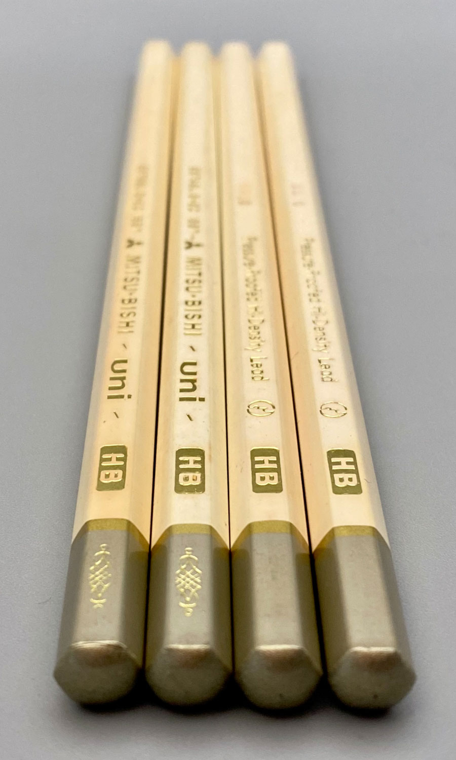 mitsubishi uni white vintage pencils