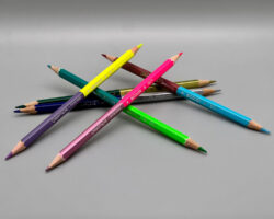 caran d'ache claim your style bicolour pencils