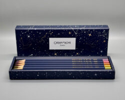 caran d'ache cosmic blue pencil set