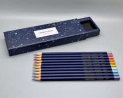 caran d'ache cosmic blue pencil set