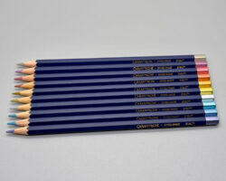 caran d'ache cosmic blue pencil set