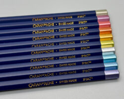 caran d'ache cosmic blue pencil set