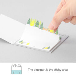 midori die-cut sticky notes forest