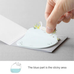midori die-cut sticky notes swans