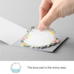 midori die-cut sticky notes wreath