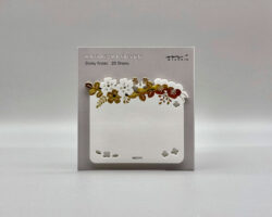 midori die-cut sticky notes gold foil flowers