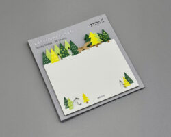 midori die-cut sticky notes forest
