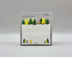 midori die-cut sticky notes forest