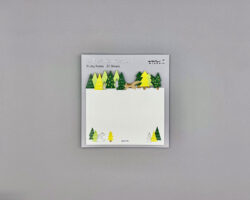 midori die-cut sticky notes forest