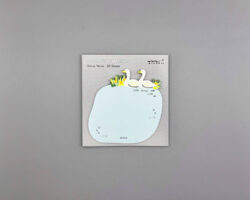midori die-cut sticky notes swans