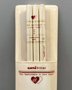 mitsubishi uni start heart pencil