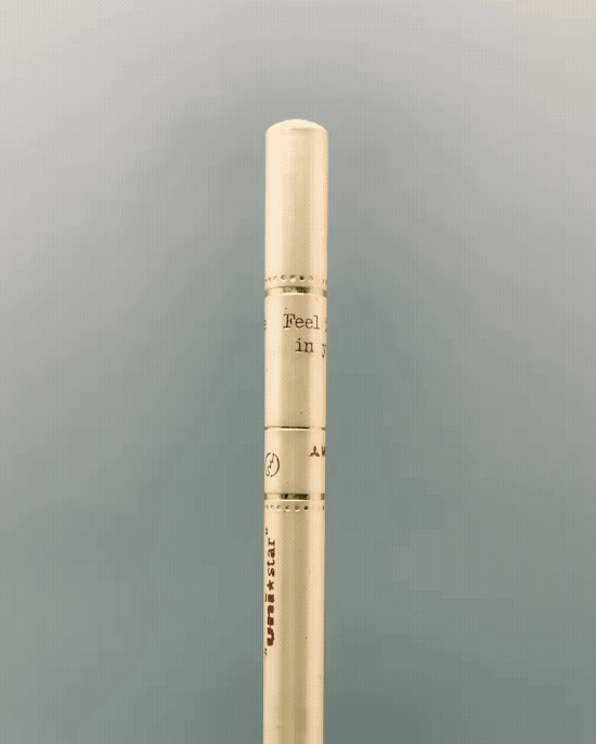 mitsubishi uni start heart pencil