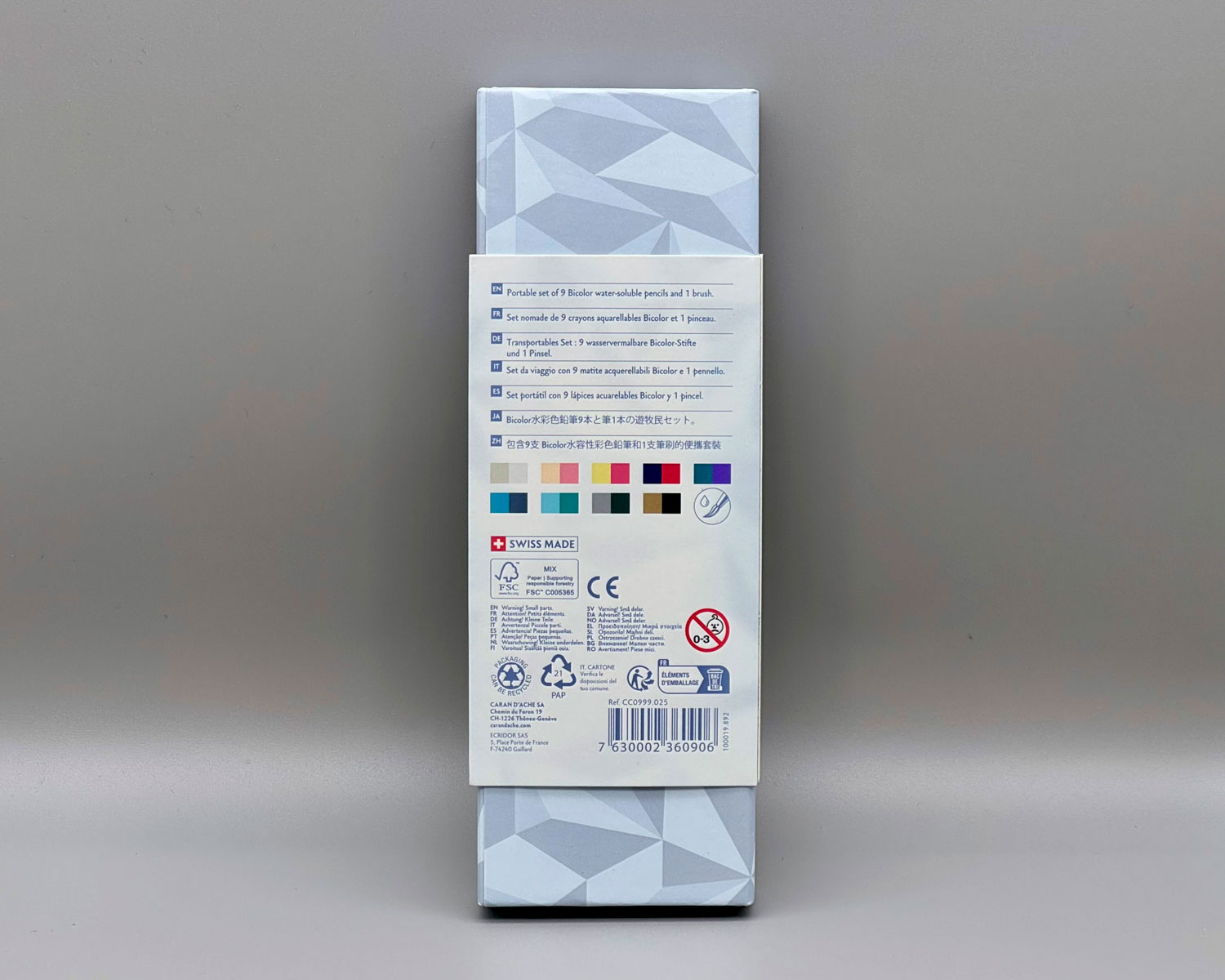 caran d'ache alpine frost bicolour water-soluble pencil set